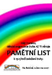 Pametn� list k 15. v�ro��